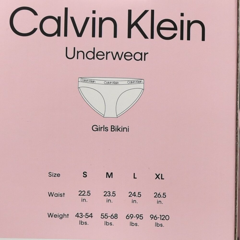 Calvin Klein  Underwear  7 Pack‎ Girls Bikini - Picture 3 of 4